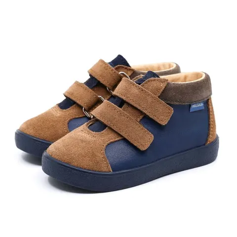Trzewik MINI blu/caramel | Mrugała