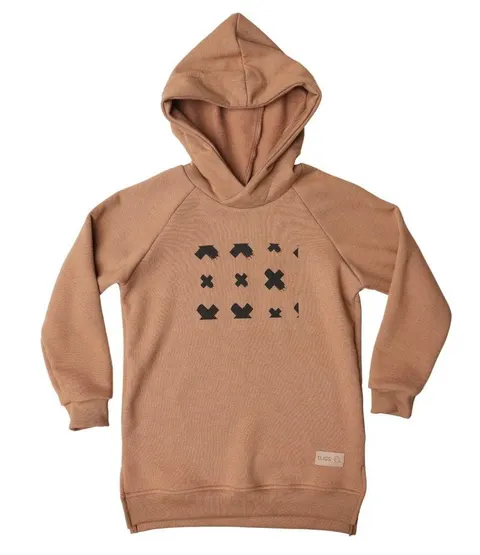 Bluza hoodie CROSS carmel ( ciepła )