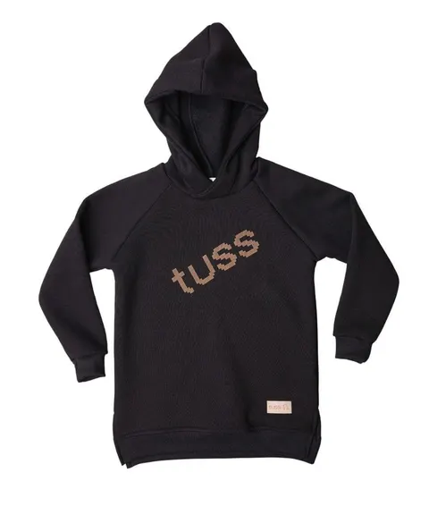Bluza hoodie TUSS black ( ciepła )