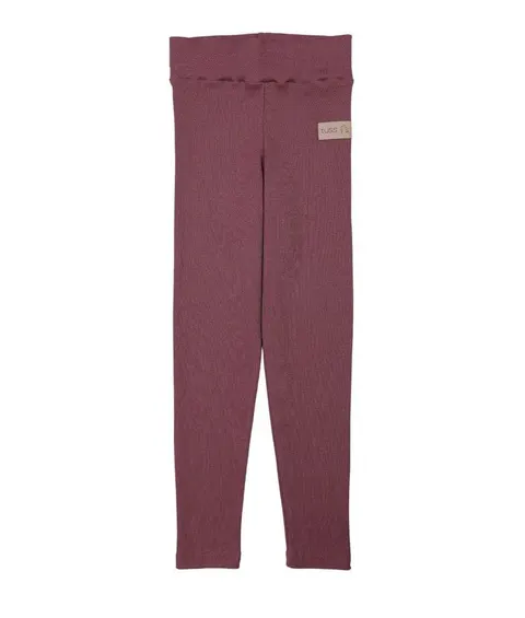 Legginsy prążkowane RIB rose brown