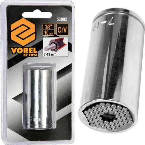 VOREL NASADKA UNIWERSALNA 3/8" 7-19MM 53002