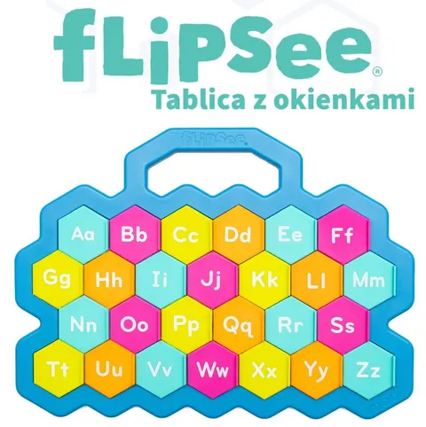 Flipsee Tablica z Okienkami Alfabet 12 m+ Mobi FLIP1