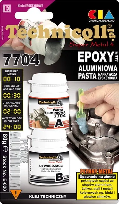 Pasta aluminiowa epoksydowa 80g Technicqll