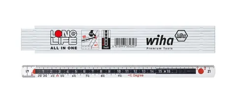 Wiha Miara składana Longlife® All in One 2m, biała, 10 ogniw 33232 (10 szt.)