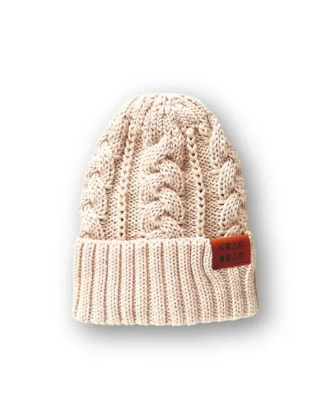 Czapka MERINO cream WARKOCZYK