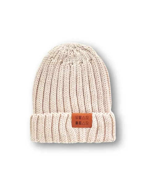 Czapka MERINO cream ŚCIĄGACZ