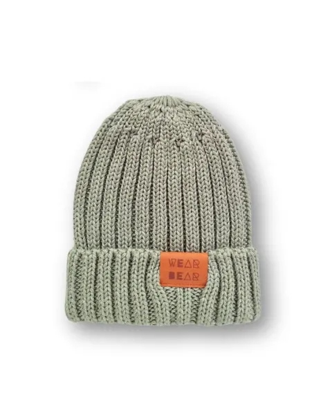 Czapka MERINO light green ŚCIĄGACZ