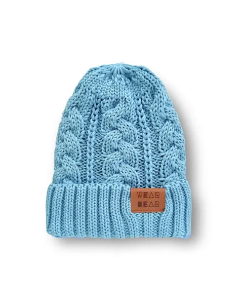 Czapka MERINO light blue WARKOCZYK
