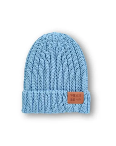 Czapka MERINO light blue ŚCIĄGACZ