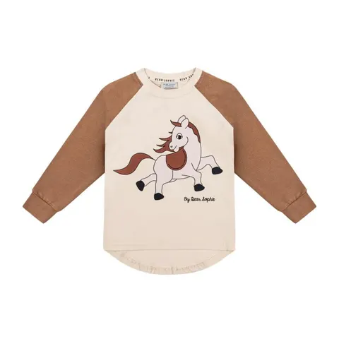 Longsleeve KONIK ECRU - HORSE OFF-WHITE / LONGSLEEVE