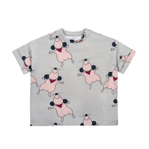 T-Shirt MYSZKA SZARA - MOUSE GREY / T-SHIRT
