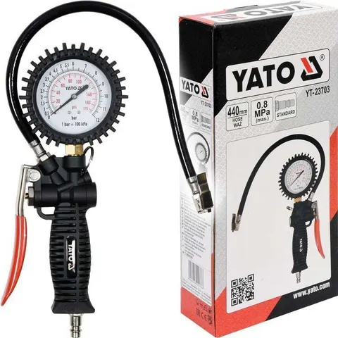 Pistolet do pompowania kół z manometrem YATO YT-23703