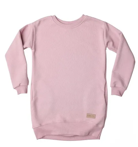 Sukienka ocieplana dress RIB light pink