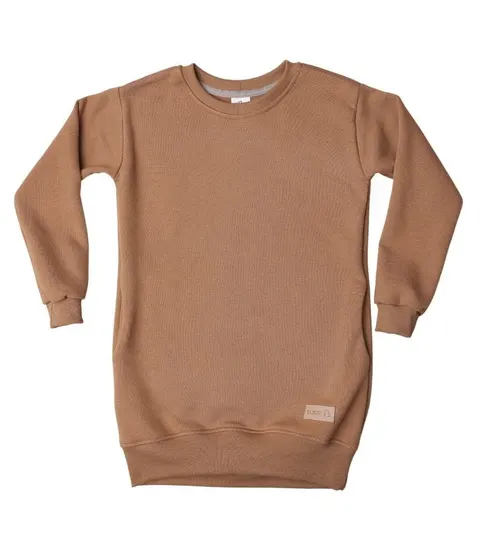 Sukienka ocieplana dress RIB carmel