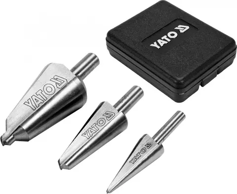 YATO ZESTAW WIERTEŁ STOŻKOWYCH 3 SZTUKI YT-44730