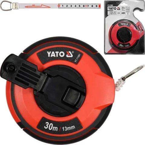 YATO TAŚMA MIERNICZA STALOWA 30Mx13MM YT-71581