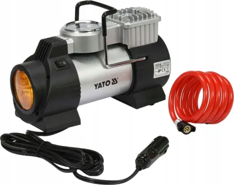 YATO KOMPRESOR SAMOCHODOWY Z LAMPĄ LED, 12V 180W YT-73460