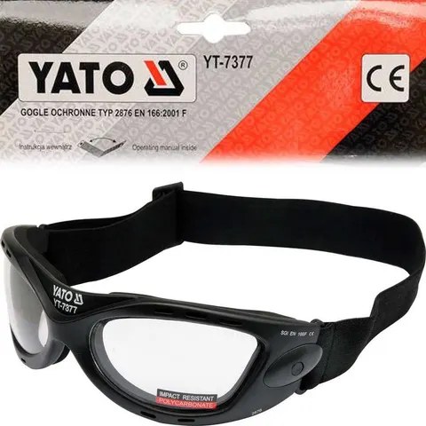 YATO OKULARY OCHRONNE BEZBARWNE TYP 2876 YT-7377