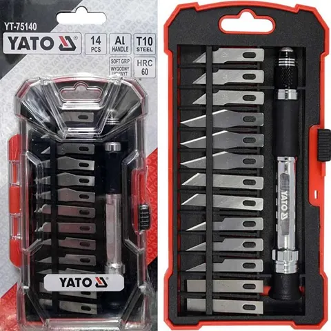 Nożyki precyzyjne wymienne ostrza 14el YATO YT-75140
