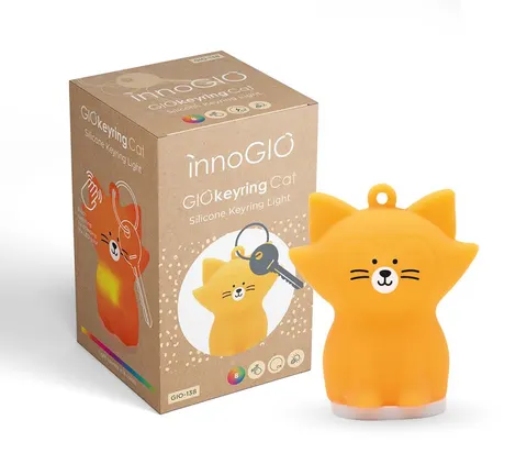 GIOkeyrings Cat silikonowy świecący breloczek / InnoGIO