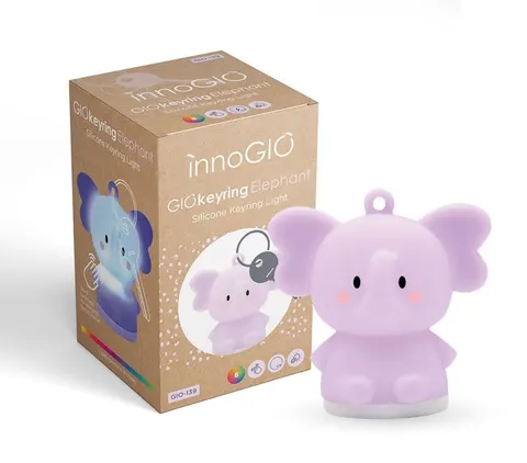GIOkeyrings Elephant silikonowy świecący breloczek / InnoGIO