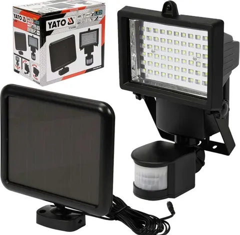 YATO REFLEKTOR LED SOLARNY 4W Z CZUJNIKIEM RUCHU YT-81860