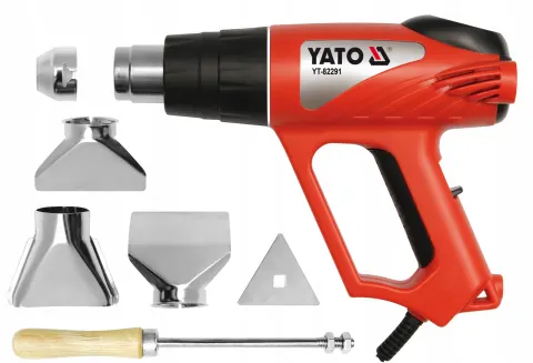 YATO OPALARKA 2000W 350°C I 550°C Z AKCESORIAMI YT-82291