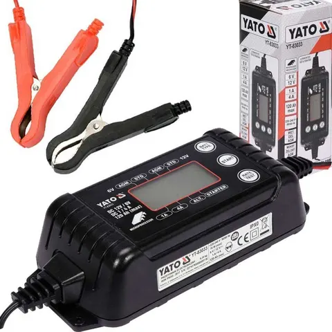 Prostownik elektroniczny LCD YATO YT-83033