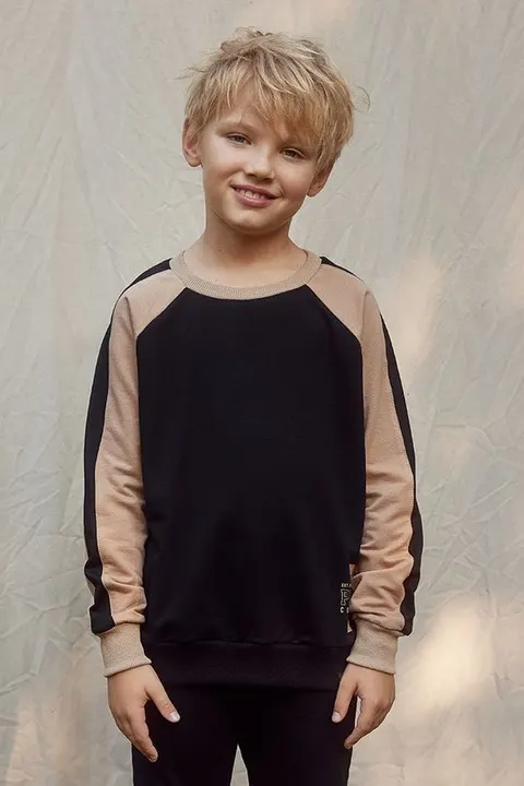 Bluza CZARNO BEŻOWA person