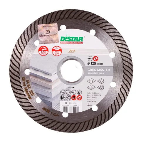DISTAR Tarcza diamentowa Gres Master 125x22.23mm