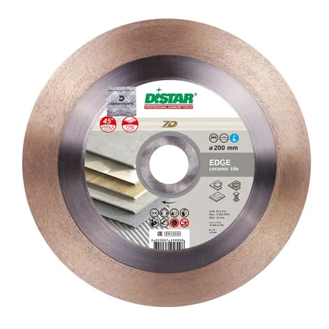 Distar TARCZA DIAMENTOWA DO CIĘCIA POD KĄTEM 45 STOPNI 1A1R EDGE 200 mm