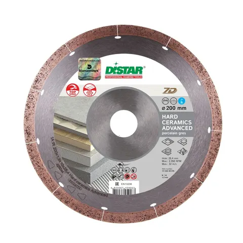 Distar Diamentowa tarcza tnąca 1A1R 230 Hard ceramics Advanced