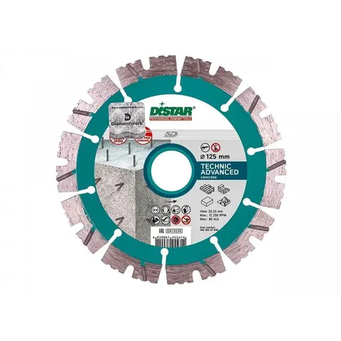 DISTAR Tarcza Diamentowa do betonu 125x22,23mm Technic Advanced