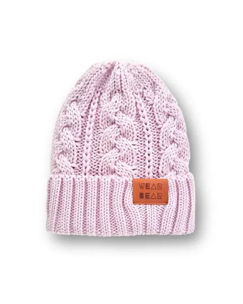 Czapka MERINO light pink WARKOCZYK