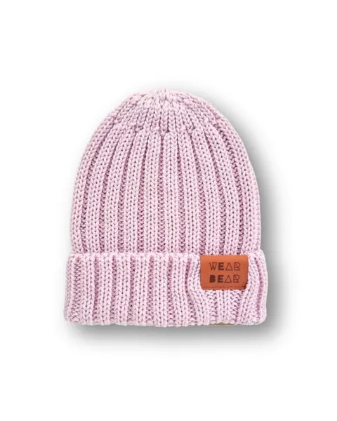 Czapka MERINO light pink ŚCIĄGACZ