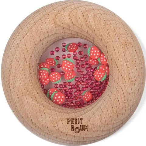 Grzechotka Sensoryczna Truskawka 6 m+ Petit Boum 85760