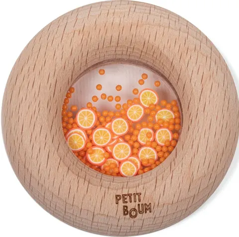 Grzechotka Sensoryczna Pomarańcza 6 m+ Petit Boum 85762