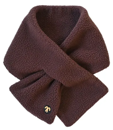 Szal z polaru Sherpa DARK BROWN