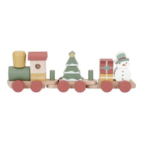 Pociąg X-mas FSC 12 m+ Little Dutch LD4861