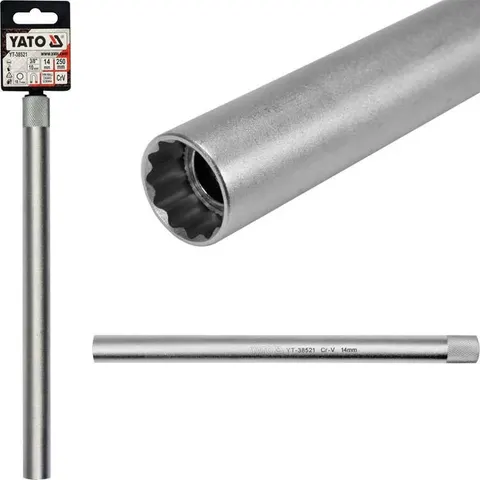 Nasadka długa do świec 3/8" 14mm YATO YT-38521