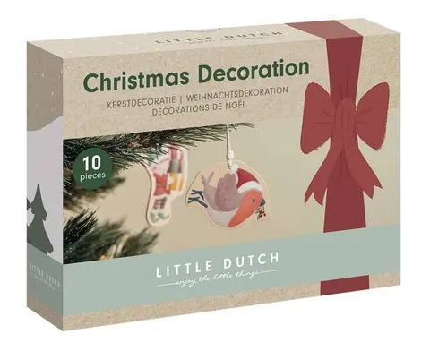 Drewniane zawieszki X-mas 3 lata+ Little Dutch 125001