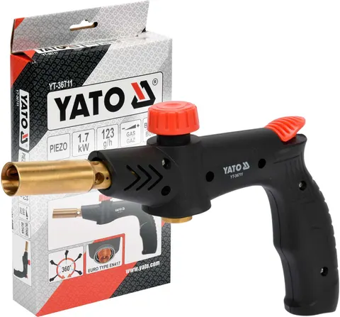 Palnik gazowy do lutowania z zapłonem PIEZO YATO YT-36711