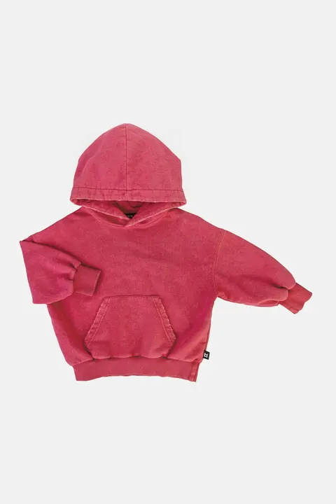 Bluza z kapturem WASHED PINK HOODIE