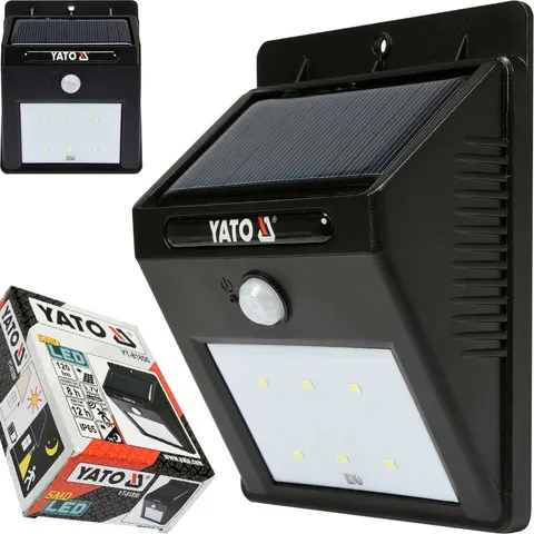 YATO LAMPA ŚCIENNA SOLARNA YT-81856