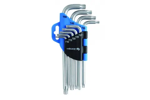HOGERT KLUCZE TORX CRV 9 SZT. HG-HT1W814