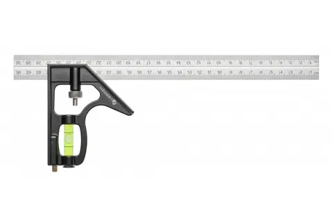 Hoegert - HT4M217 - Kątownik stolarski z poziomicą 300mm