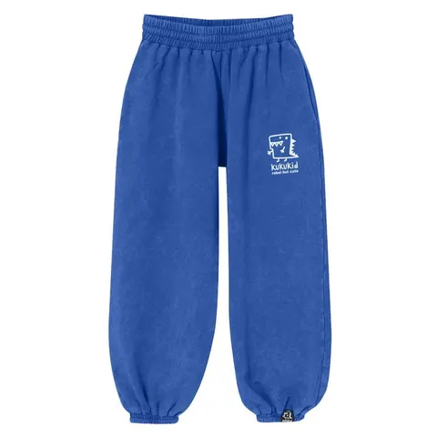 Spodnie Baggy Pants BLUE WITH LOGO