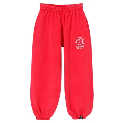 Spodnie Baggy Pants RED WITH LOGO