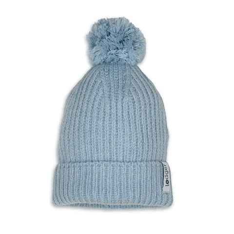 Czapeczka z wełny merino 100% niebieska Blue Fogg | Lodger