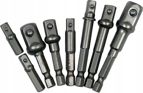 Zestaw adapterów HEX do nasadek 8 szt. YATO YT-04639